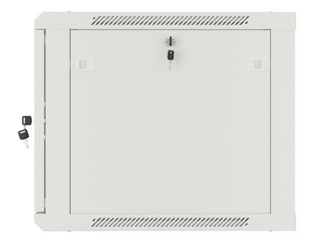 RACKSKÅP 19" VÄGGMONTERAT 9U/600X600 (FLAT PACK) V2 GRÅ LANBERG
