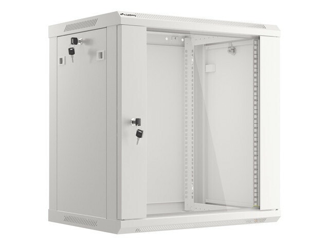 RACKSKÅP 19" VÄGGMONTERAT 12U/600X450 (FLAT PACK) GRÅ LANBERG V2