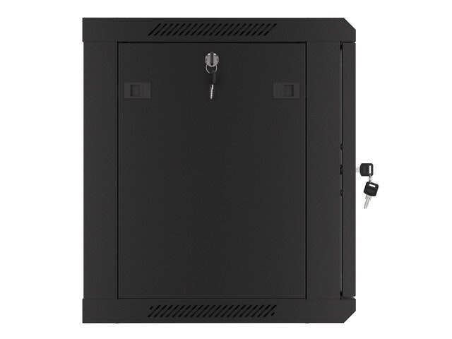 RACKSKÅP 19" VÄGGMONTERAT 9U/600X450 (FLAT PACK) V2 SVART LANBERG