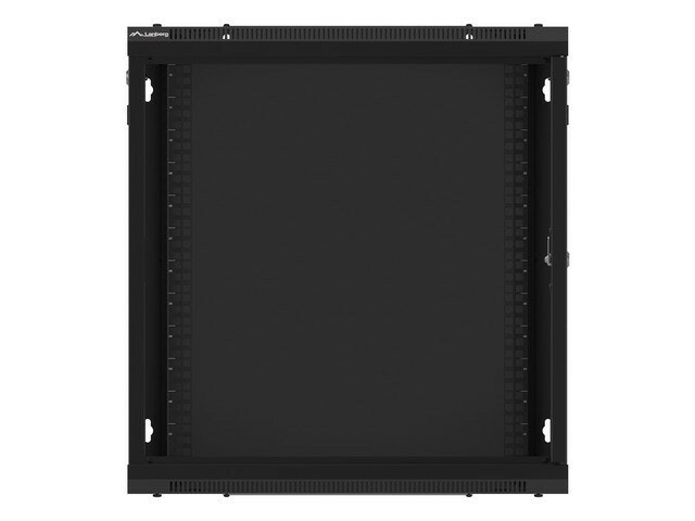 RACKSKÅP 19" VÄGGMONTERAT 12U/600X450 (FLAT PACK) SVART LANBERG V2