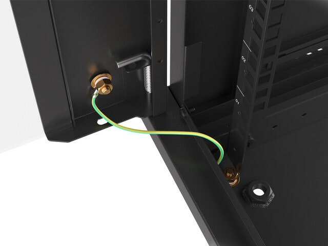 RACKSKÅP 19" VÄGGMONTERAT 12U/600X450 (FLAT PACK) SVART LANBERG V2