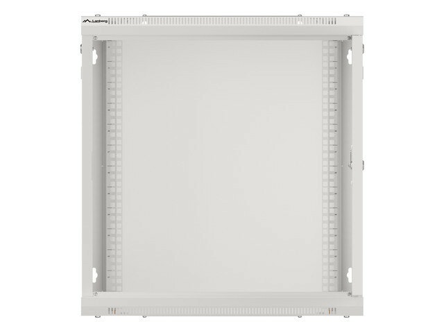 RACKSKÅP 19" VÄGGMONTERAT 12U/600X600 (FLAT PACK) V2 GRÅ LANBERG