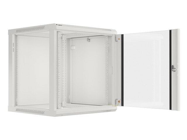 RACKSKÅP 19" VÄGGMONTERAT 12U/600X600 (FLAT PACK) V2 GRÅ LANBERG