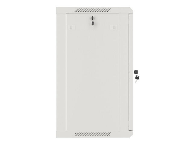 RACKSKÅP 19" VÄGGMONTERAT 15U/600X450 (FLAT PACK) MED GLASDÖRR GRÅ LANBERG V2