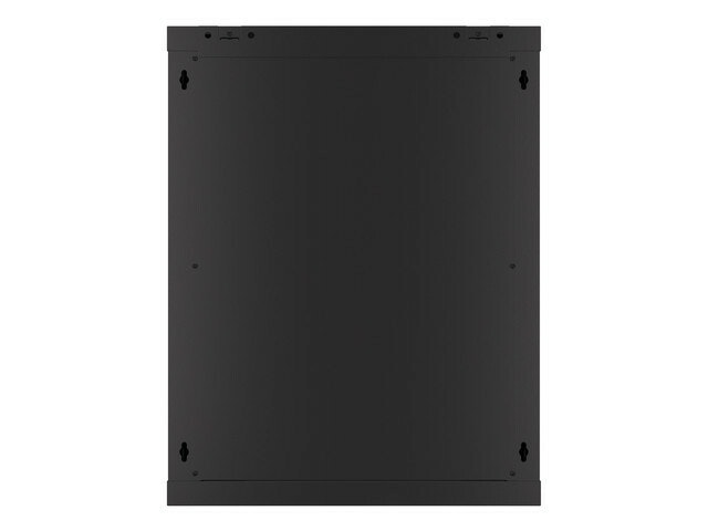RACKSKÅP 19" VÄGGMONTERAT 15U/600X600 (FLAT PACK) MED GLASDÖRR SVART LANBERG V2