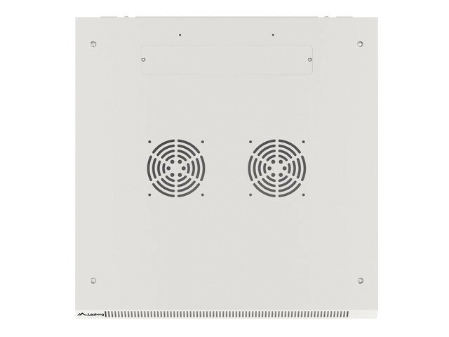 RACKSKÅP 19" VÄGGMONTERAT 15U/600X600 (FLAT PACK) MED GLASDÖRR GRÅ LANBERG V2