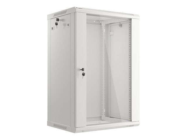 RACKSKÅP 19" VÄGGMONTERAT 18U/600X450 (FLAT PACK) GRÅ LANBERG V2