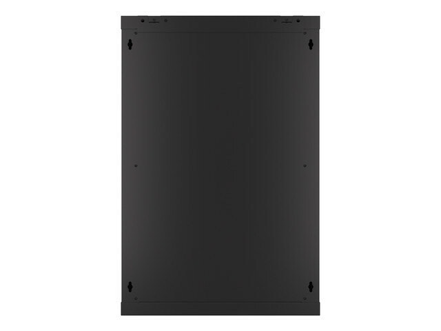 RACKSKÅP 19" VÄGGMONTERAT 18U/600X450 (FLAT PACK) MED GLASDÖRR SVART LANBERG V2