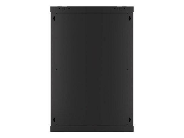 RACKSKÅP 19" VÄGGMONTERAT 18U/600X600 (FLAT PACK) MED GLASDÖRR SVART LANBERG V2