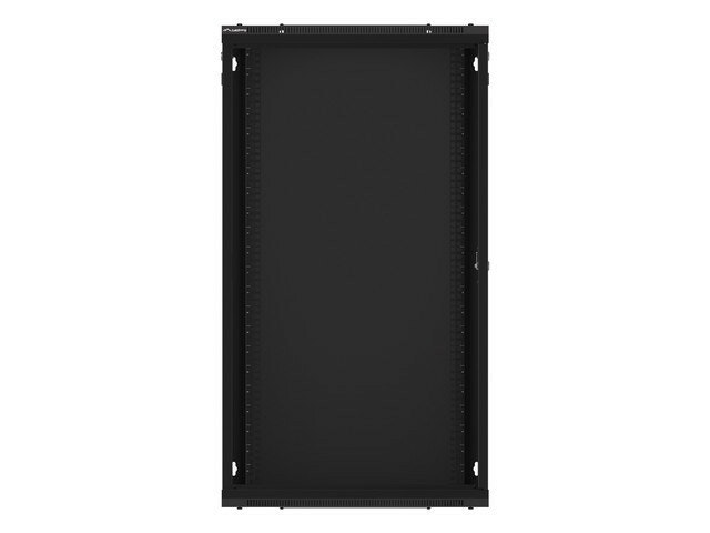 RACKSKÅP 19" VÄGGMONTERAT 22U/600X450 (FLAT PACK) MED GLASDÖRR SVART LANBERG V2