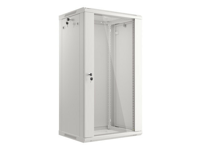RACKSKÅP 19" VÄGGMONTERAT 22U/600X450 (FLAT PACK) GRÅ LANBERG V2