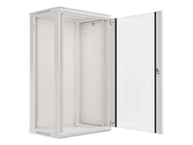 RACKSKÅP 19" VÄGGMONTERAT 22U/600X450 (FLAT PACK) GRÅ LANBERG V2