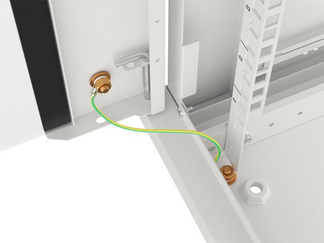 RACKSKÅP 19" VÄGGMONTERAT 18U/600X600 (FLAT PACK) GRÅ LANBERG V2