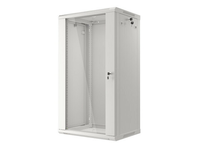 RACKSKÅP 19" VÄGGMONTERAT 22U/600X450 (FLAT PACK) GRÅ LANBERG V2