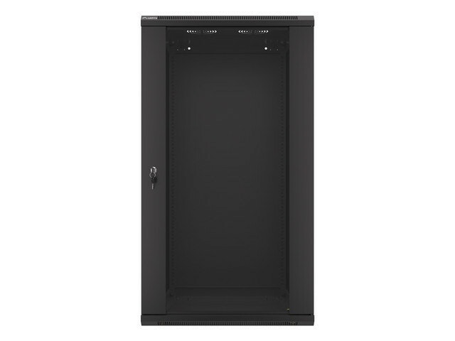 RACKSKÅP 19" VÄGGMONTERAT 22U/600X600 (FLAT PACK) SVART LANBERG V2