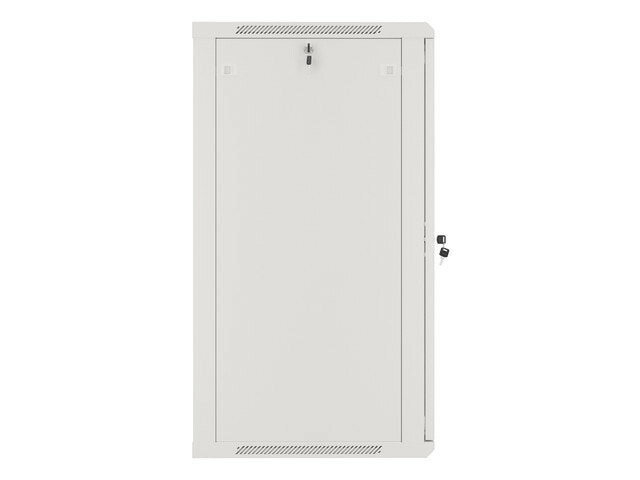 RACKSKÅP 19" VÄGGMONTERAT 22U/600X600 (FLAT PACK) MED GLASDÖRR GRÅ LANBERG V2
