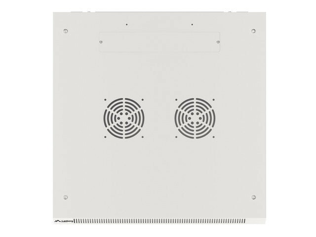 RACKSKÅP 19" VÄGGMONTERAT 22U/600X600 (FLAT PACK) MED GLASDÖRR GRÅ LANBERG V2