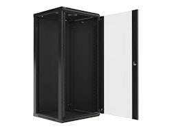 RACKSKÅP 19" VÄGGMONTERAT 27U/600X600 (FLAT PACK) SVART LANBERG V2