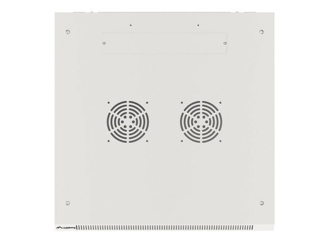 RACKSKÅP 19" VÄGGMONTERAT 27U/600X600 (FLAT PACK) MED GLASDÖRR GRÅ LANBERG V2