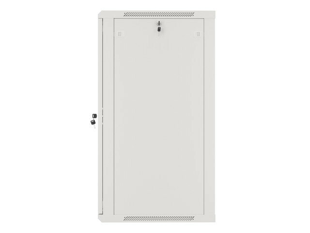 RACKSKÅP 19" VÄGGMONTERAT 22U/600X600 (FLAT PACK) MED GLASDÖRR GRÅ LANBERG V2