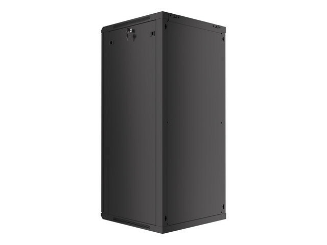 RACKSKÅP 19" VÄGGMONTERAT 27U/600X600 (FLAT PACK) SVART LANBERG V2