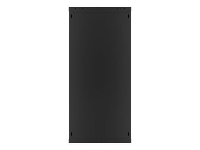 RACKSKÅP 19" VÄGGMONTERAT 27U/600X450 (FLAT PACK) MED GLASDÖRR SVART LANBERG V2