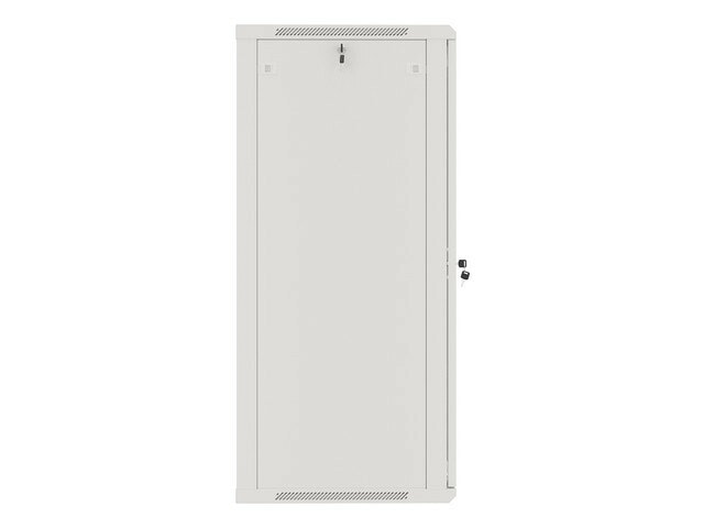 RACKSKÅP 19" VÄGGMONTERAT 27U/600X600 (FLAT PACK) MED GLASDÖRR GRÅ LANBERG V2