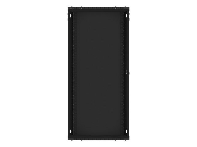 RACKSKÅP 19" VÄGGMONTERAT 27U/600X450 (FLAT PACK) MED GLASDÖRR SVART LANBERG V2