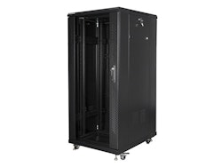 RACKSKÅP 19" FRISTÅENDE 27U/600X800 (FLAT PACK) SVART LANBERG