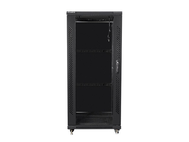 RACKSKÅP 19" FRISTÅENDE 27U/600X800 (FLAT PACK) SVART LANBERG