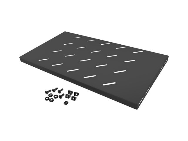 19" FAST HYLLPLAN 1U/486X270MM MAX LASTKAPACITET UPP TILL 120KG SVART LANBERG