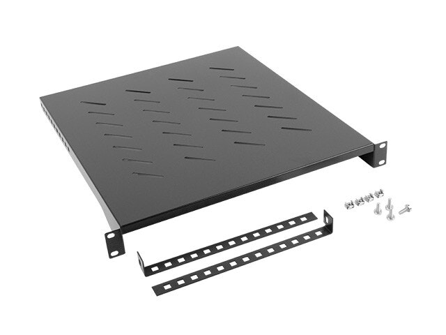 19" FAST HYLLPLAN 1U/483X500MM MAX LASTKAPACITET UPP TILL 25KG SVART LANBERG