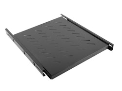 19" SKJUTBART HYLLPLAN 1U/463X550MM MAX LASTKAPACITET UPP TILL 60KG SVART LANBERG