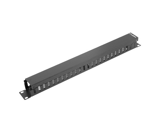 19" KABELHANTERINGSPANEL TYP A 1U SVART LANBERG