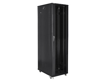 RACKSKÅP 19" FRISTÅENDE 47U/800X1000 (FLAT PACK) SVART LANBERG