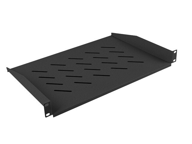 19" FAST HYLLPLAN 1U/483X315MM MAX LASTKAPACITET UPP TILL 25KG SVART LANBERG