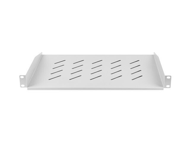 19" FAST HYLLPLAN 1U/483X315MM MAX LASTKAPACITET UPP TILL 25KG GRÅ LANBERG