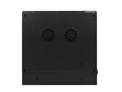 RACKSKÅP 19" VÄGGMONTERAT MED DUBBLA SEKTIONER 6U/600X600 (FLAT PACK) SVART LANBERG