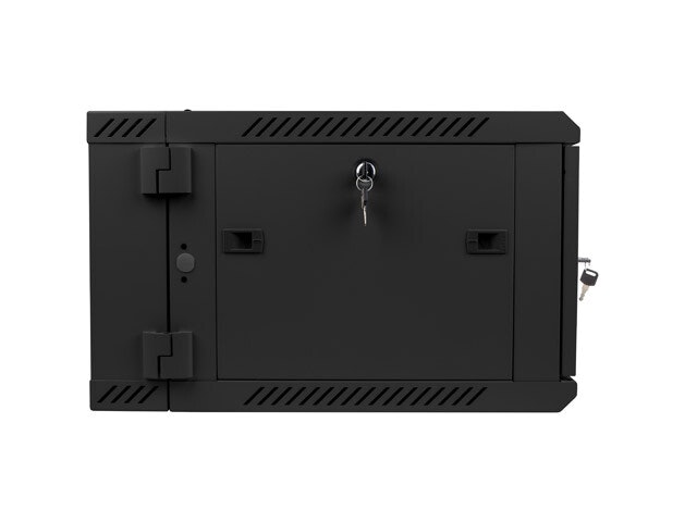 RACKSKÅP 19" VÄGGMONTERAT MED DUBBLA SEKTIONER 6U/600X600 (FLAT PACK) SVART LANBERG