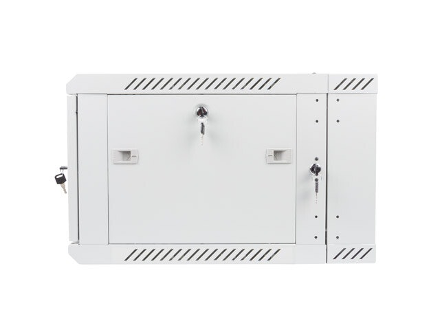 RACKSKÅP 19" VÄGGMONTERAT MED DUBBLA SEKTIONER 6U/600X600 (FLAT PACK) GRÅ LANBERG