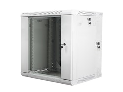 RACKSKÅP 19" DUBBEL SEKTION VÄGGMONTERAT 12U/600X600 (FLAT PACK) GRÅ LANBERG