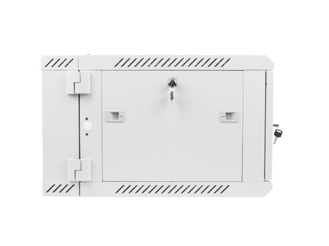 RACKSKÅP 19" VÄGGMONTERAT MED DUBBLA SEKTIONER 6U/600X600 (FLAT PACK) GRÅ LANBERG