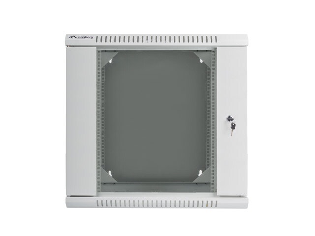 RACKSKÅP 19" DUBBEL SEKTION VÄGGMONTERAT 12U/600X600 (FLAT PACK) GRÅ LANBERG