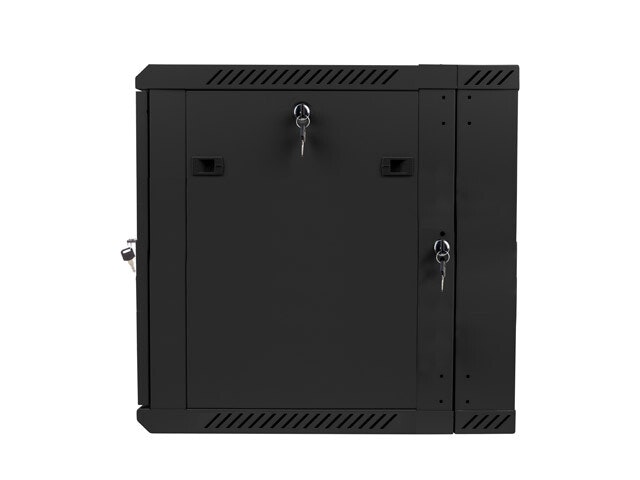 RACKSKÅP 19" DUBBEL SEKTION VÄGGMONTERAT 12U/600X600 (FLAT PACK) SVART LANBERG