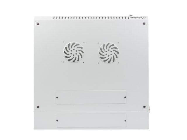 RACKSKÅP 19" VÄGGMONTERAT MED DUBBLA SEKTIONER 9U/600X600 (FLAT PACK) GRÅ LANBERG
