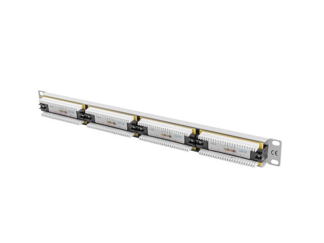 PATCHPANEL 24 PORT 1U 19" CAT.5E UTP GRÅ LANBERG