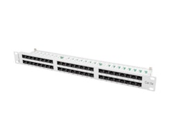 PATCHPANEL 48 PORT 1U 19" CAT.5E UTP GRÅ LANBERG