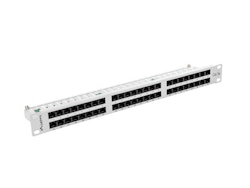 PATCHPANEL 48 PORT 1U 19" CAT.5E UTP GRÅ LANBERG