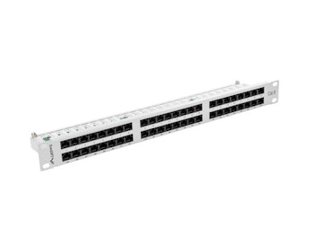 PATCHPANEL 48 PORTAR 1U 19" CAT.6 UTP GRÅ LANBERG