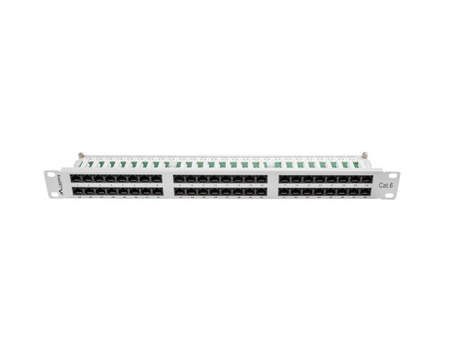 PATCHPANEL 48 PORTAR 1U 19" CAT.6 UTP GRÅ LANBERG